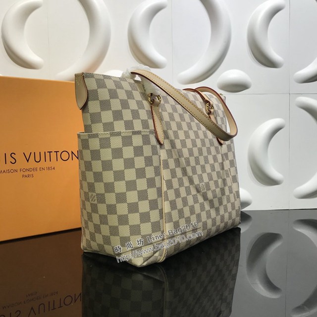 lv路易威登專櫃2022新款TOTALLY中號手袋 lv白格頂級原單女士肩背包 M56689 N51262 ydh4972